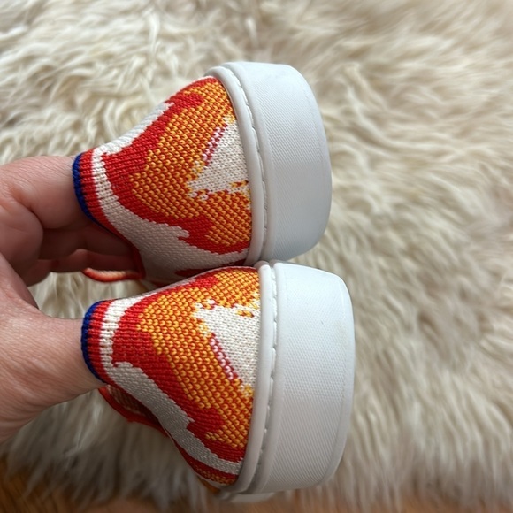 Rothy’s Sneakers fire blaze flame slip on shoes kids size 4 new without box - Picture 5 of 10
